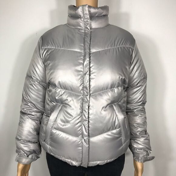 Columbia Silver Puffer Coat  - Picture 2 of 4